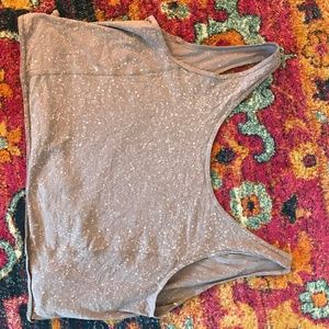 Purple Lulu Crop w/ Tie